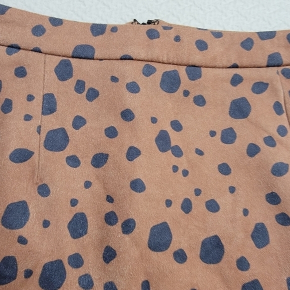 A Father's Love Animal Print Mini skirt Leopard Cheetah Faux Suede Size Medium - Picture 5 of 14